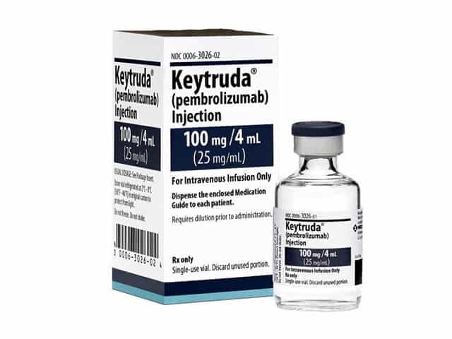 Keytruda (pembrolizumab) injetável 100 mg / 4 mL (25 mg / mL)
